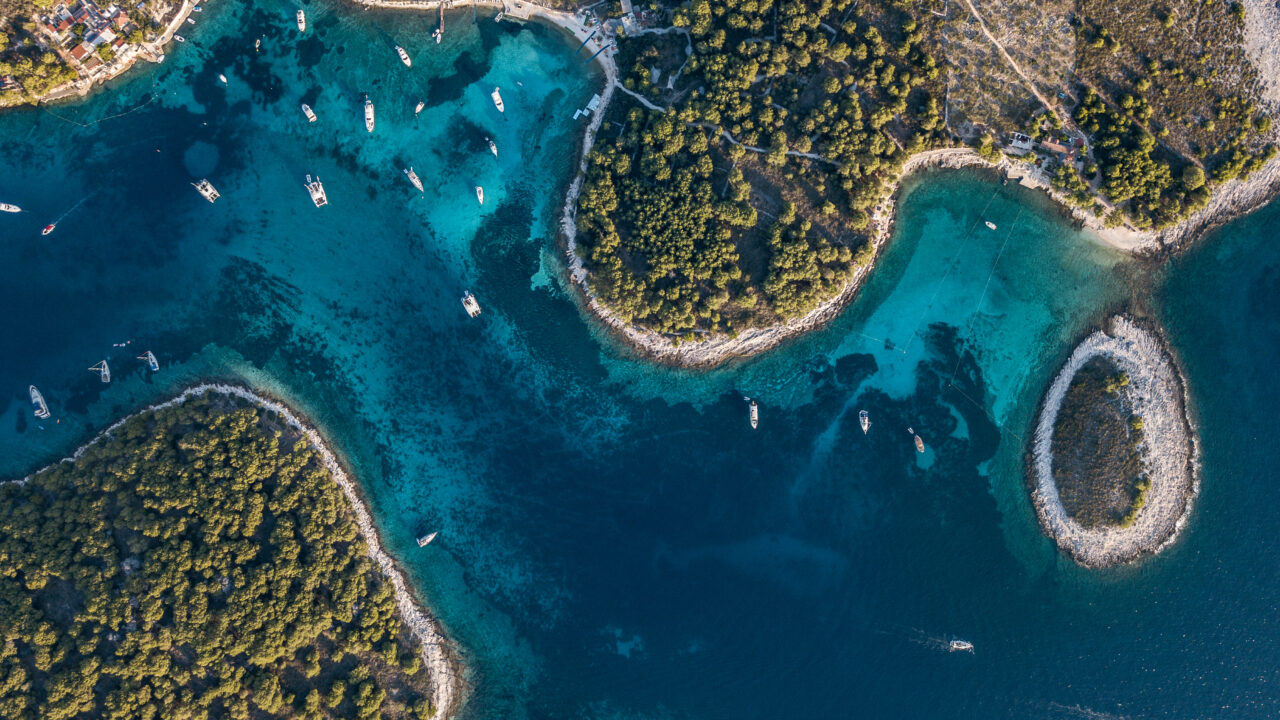 Amazing Pakleni islands near Hvar Croatia