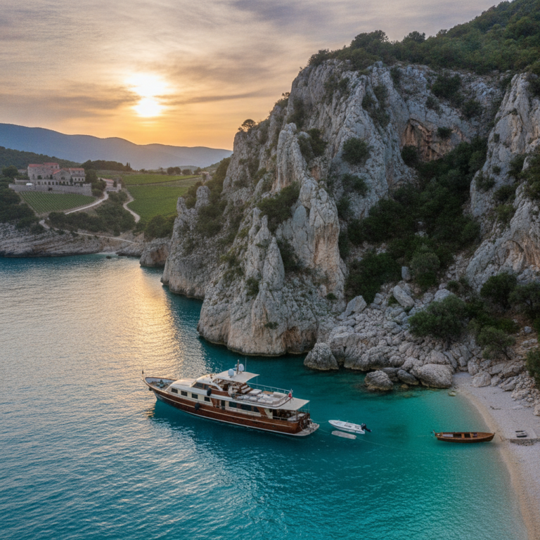 wine cellar yacht Croatia — Vintage Wine Cellar Visits by Yacht Along the Croatian Coast — Splendid Yachting