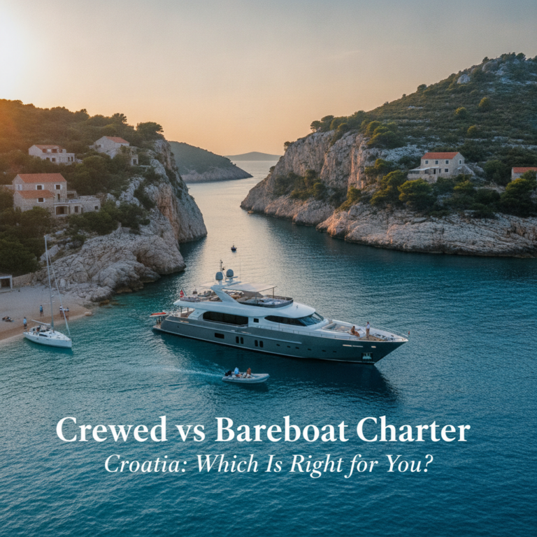 crewed vs bareboat charter — Crewed vs Bareboat Charter Croatia: Which Is Right for You? — Splendid Yachting