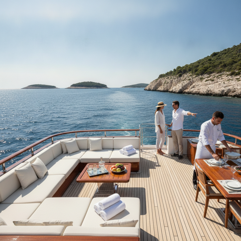 what is a crewed yacht charter — What Is a Crewed Yacht Charter? Skipper, Cook and Crew Explained — Splendid Yachting