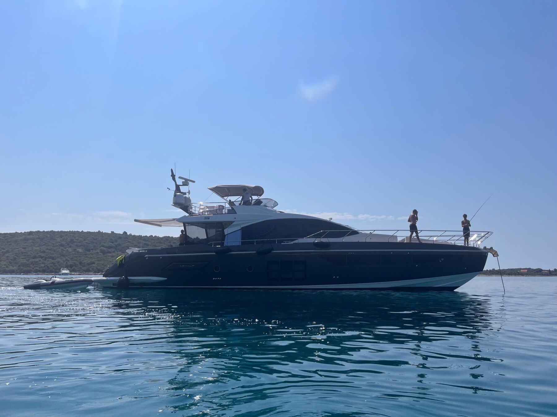 The yacht at anchor, Croatia yacht charter