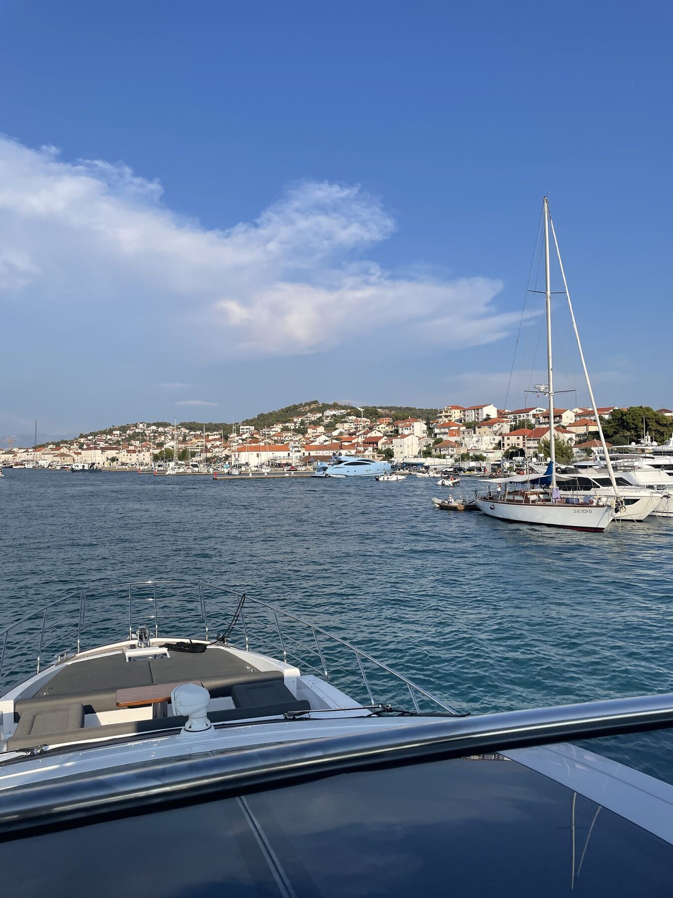 Approaching Trogir, Croatia yacht charter