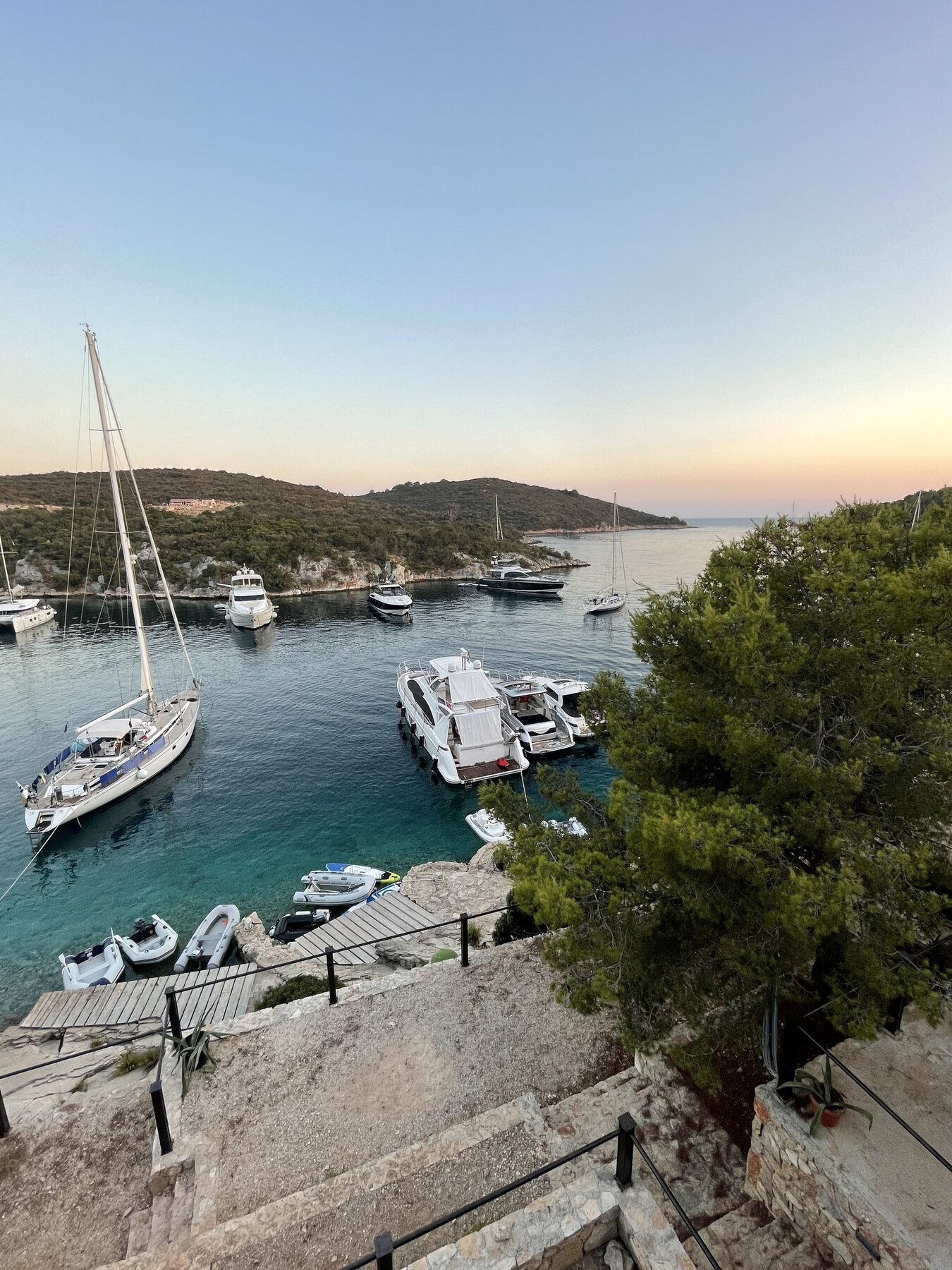 A bay in the evening, Croatia yacht charter