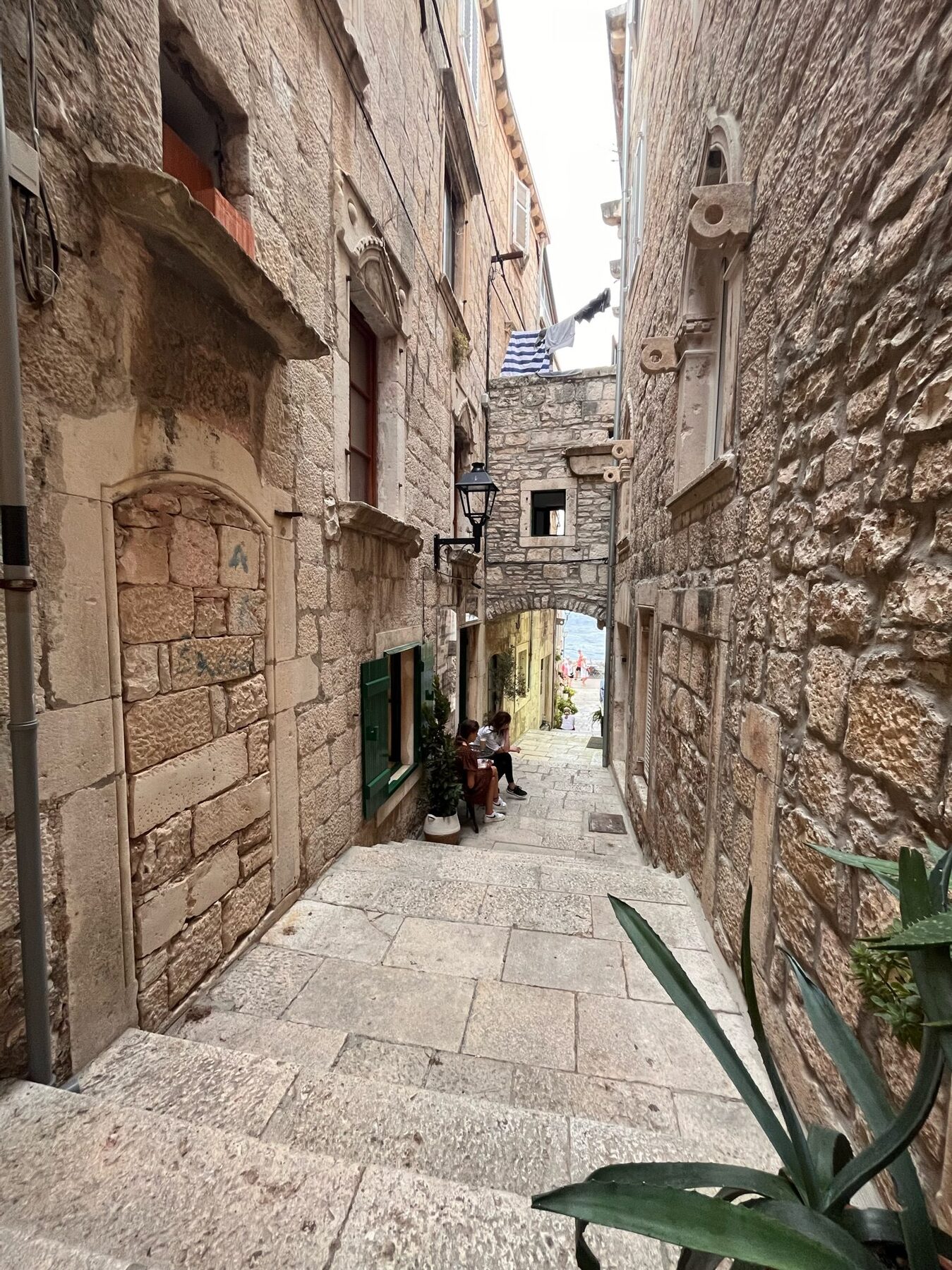 A lane in Korčula, Croatia yacht charter