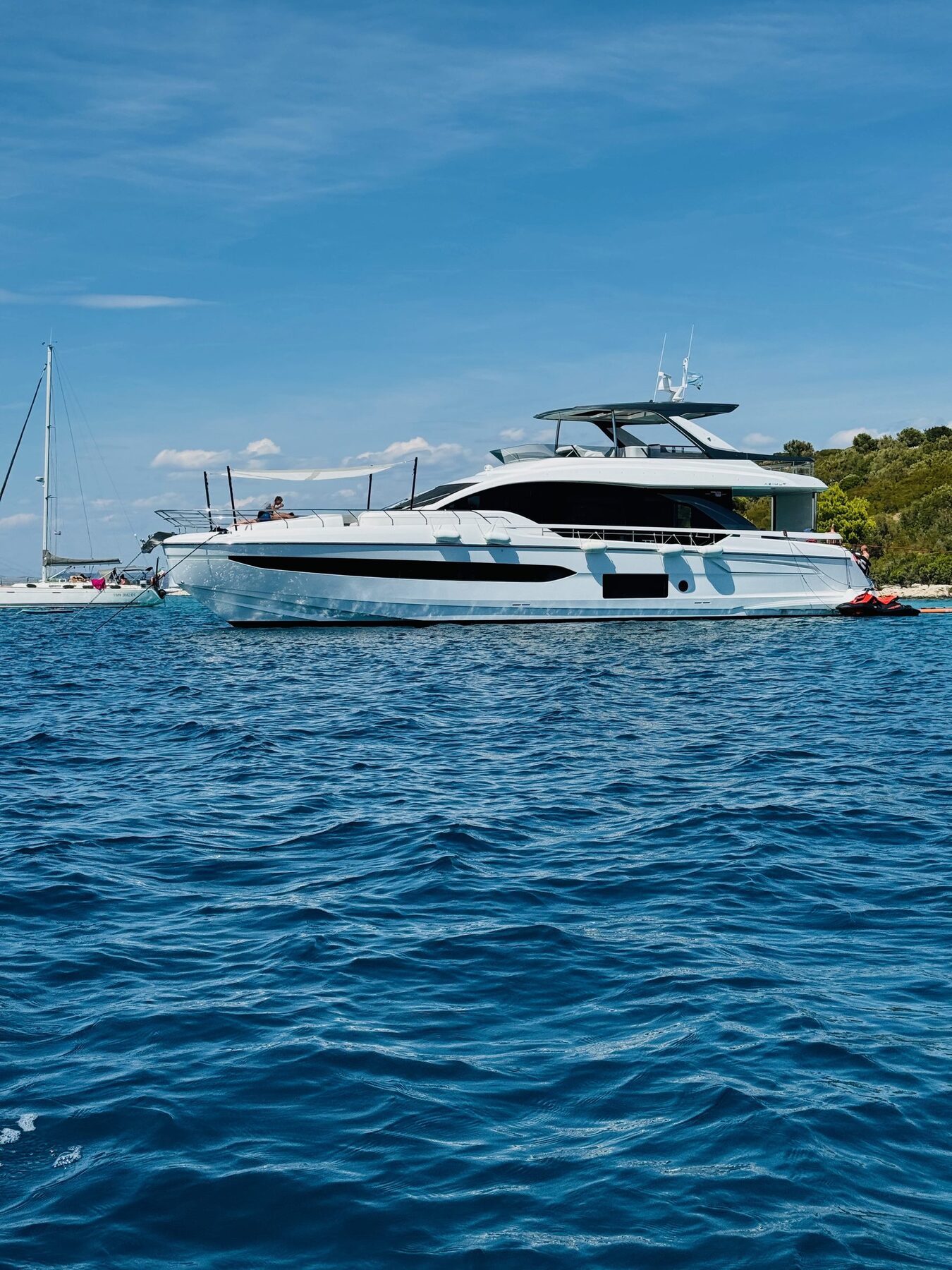The yacht at anchor, Croatia yacht charter