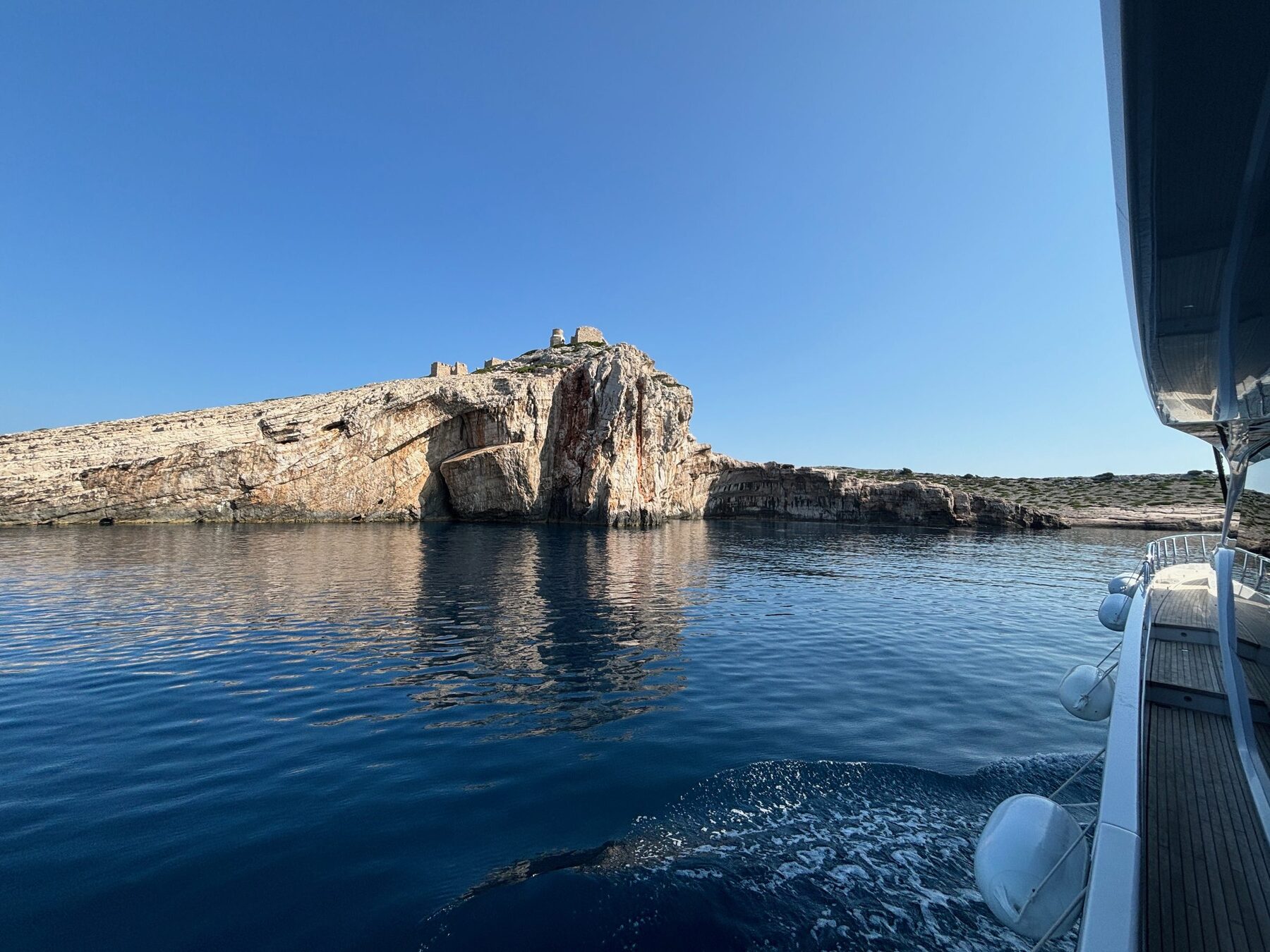 Cliffs in the Kornati Islands, Croatia yacht charter