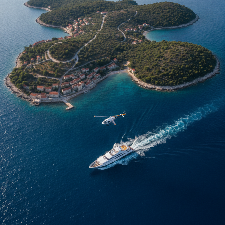 helicopter transfer yacht Croatia — Helicopter Transfers to Your Yacht in Croatia: VIP Arrivals — Splendid Yachting